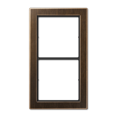 JUNG Рамка 2-кратная, латунь  Antik FDME2982AT