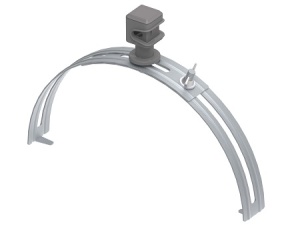 OSTEC Держатель пластиковый на круглый конёк, гор. цинк