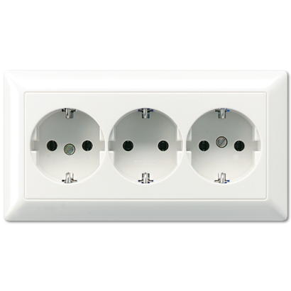 JUNG SCHUKO®-розетка для кабельных каналов 16 A / 250 B ~, белая AS523BFWW