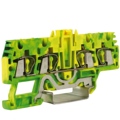 DKC HTE.2/2+2(Ex), зажим для заземления, 2 ввод/2 вывода, 2,5 кв.ммжелто-зеленый