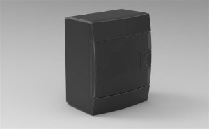 Horoz Electric 600-001-400 Бокс для автоматов пластиковый накладной, Черный - 4 модуля HRZ00002513