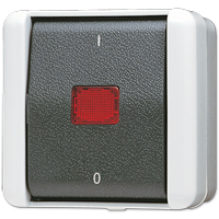 JUNG Выключатель контрольный 16 AX 400 V ~ для накладного монтажа IP44 803KOW