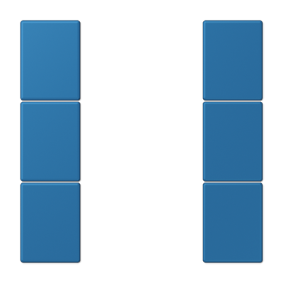 JUNG Набор накладок 3 группы для модулей F50 термопласт Les Couleurs® Le Corbusier LC503TSA32030