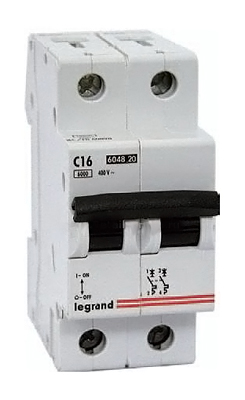 Legrand LR Автоматический выключатель 2P 16А (С) 6kA 604820