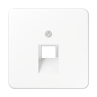 JUNG CD 500/CD plus Белая Накладка 1-ой наклонной ТЛФ/комп розетки CD569-1UAWW