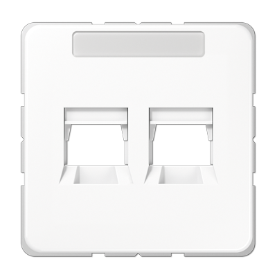 JUNG Крышка для 2-х модульных гнезд AMP 5KAT белая CD569-25WEWW