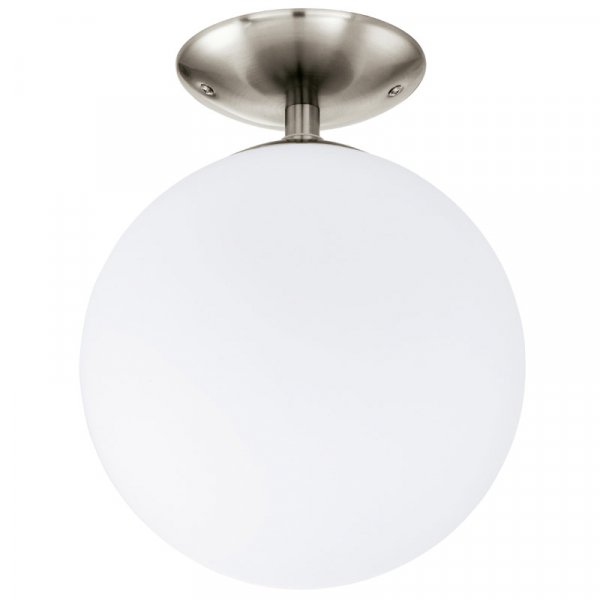 Eglo Светильник потолочный RONDO, 1X60W (E27), Ø250, опаловый, белый 91589 Eglo Светильник потолочный RONDO, 1X60W (E27), Ø250, опаловый, белый 91589