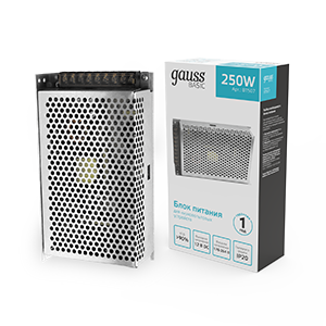 Gauss Блок питания Basic 12V 250W IP20 1/36 BT507