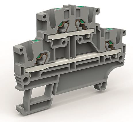 DKC Двухуровневая клемма на 2,5 кв.мм синяя ZEFD200BL