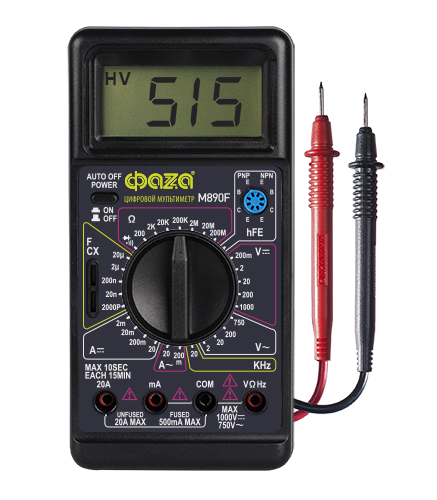 ФАZA Мультиметр Мультиметр цифровой M890F .5010437