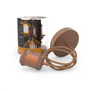 Gauss Светильник подвесной Decor PL023 медный E27, 1 м, 1/40