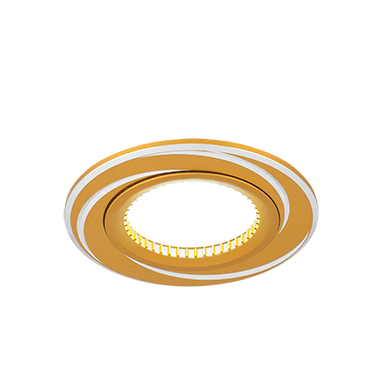 Купить Gauss Светильник Aluminium AL015 Круг. Золото/Хром, Gu5.3