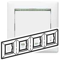 Купить Legrand Valena Бел/кристалл Рамка 4-ая гориз 774464