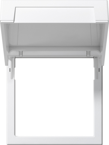 Gira System 55 Бел матовый Монтажная рамка с крышкой 265827