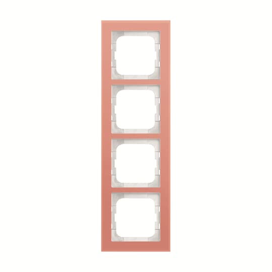 ABB Axcent Стекло Благородный коралл Рамка  4-постовая 2CKA001754A4768