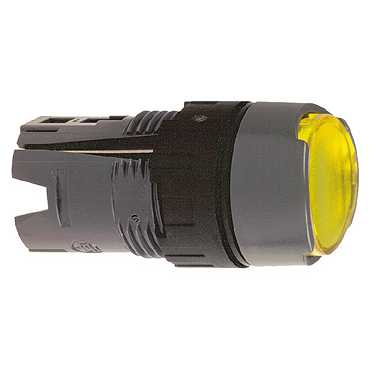 Купить SE Круглая кнопка с подсветкой желтая ZB6AW5