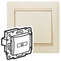 Legrand Valena Крем Выключатель карточный с таймером 774134