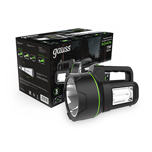 Gauss Фонарь прожекторный модель GFL602 11W 400lm Li-ion 4800mAh LED 1/10/30 GF602 Gauss Фонарь прожекторный модель GFL602 11W 400lm Li-ion 4800mAh LED 1/10/30 GF602