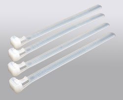 Купить Hyperline GTRN-150HD Стяжка нейлоновая открывающаяся, безгалогенная (halogen free), 150x7.6 мм, полиамид 6.6, -40°C - +85°C (100 шт) 27277