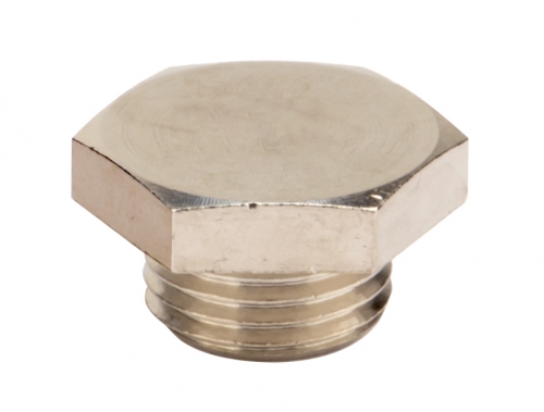 DKC Заглушка M16x1,5, никелированная латунь