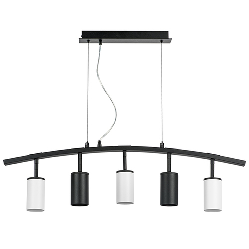 Lightstar LR735372363 Люстра RULLO 5х50W GU10 ЧЕРНЫЙ/БЕЛЫЙ (571735+214437-2+214436-3), шт