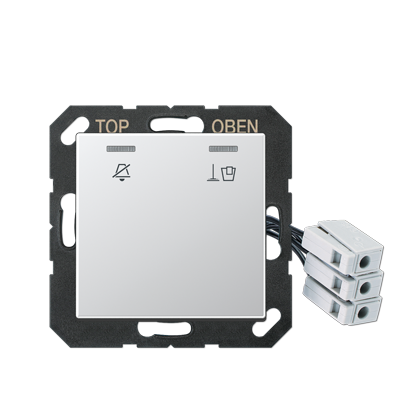 JUNG Накладка для внешнего DND-модуля с LED-лампами, 230 В, алюминий ACUKO5M230AL