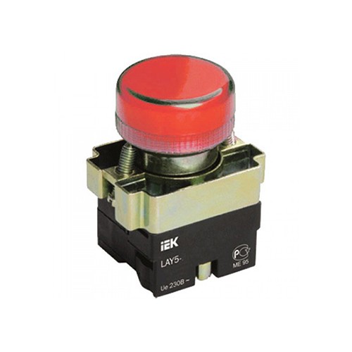 Купить IEK LAY5 Индикатор LAY5-BU64 красного цвета d22мм