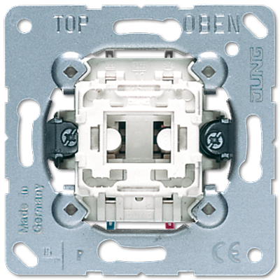JUNG Мех Выключатель 1-клавишный кнопочный 1-полюсный с переключающим контактом 533U