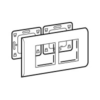 Legrand Mosaic Белый Рамка 2-ая горизонт 4М 075034