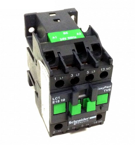 SE EasyPact TVS TeSys E Контактор 3P 1НО 18А 400В AC3 24В 50Гц LC1E1810B5