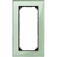 Купить SE Merten SM M-Elegance Стекло Зеленое кальцит Рамка 2-ая без перегородки MTN404804