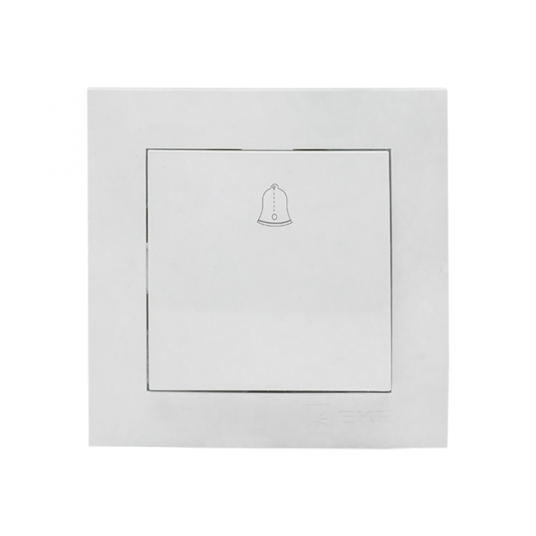 EKF PROxima Валенсия кнопка звонка 10А белая