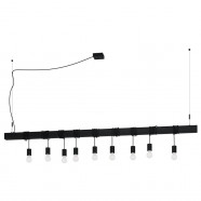 Eglo 39939 Подвесной потолочный светильник (люстра) TOWNSHEND-B, 9x40W, E27, L2000, B95, H2000, сталь, черный