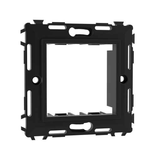 DKC Каркас на 2 модуля (одноместный), без лапок, черный