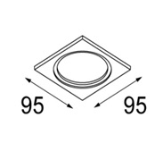 Купить Quest Light FRAME 01 black (TD02201) Рамка универсальная, одиночная