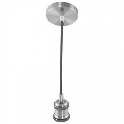 Horoz Electric 021-003-0001 Хром E27 1M Декоративный патрон на подвесе TESLA HRZ00002547