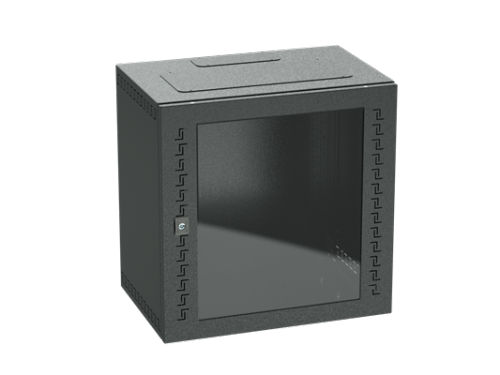 DKC IT-корпус навесной STI 19" 9U, 500х600х400, дверь с закаленным стеклом, RAL9005