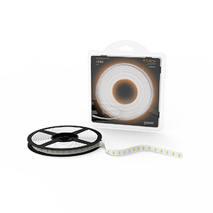 Gauss Лента LED 2835/120-SMD 6.5W 24V DC теплый белый IP65 (блистер 5м) 1/50 311000165