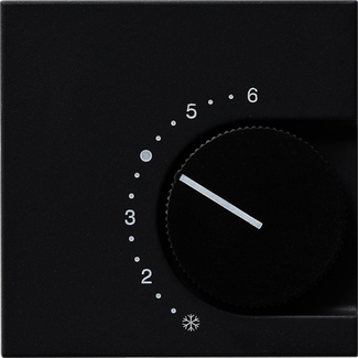 Gira S-55 Антрацит Накладка для регулятора температуры пола с поворотной ручкой 149028