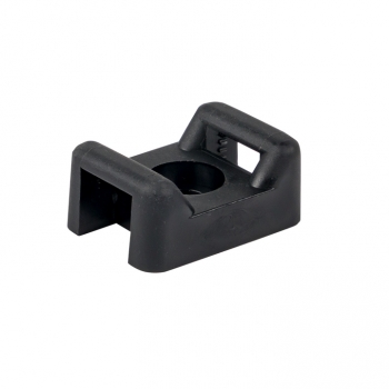 EKF PROxima Площадка под хомуты (22x16) с монтажным отверстием М4 чёрная (100шт.)