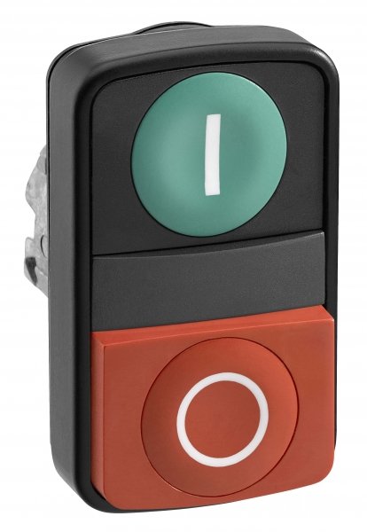 Купить SE XB4 Головка кнопки двойная с маркировкой, черная ZB4BL73417