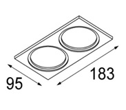 Купить Quest Light FRAME 02 black (TD02202) Рамка универсальная, двойная