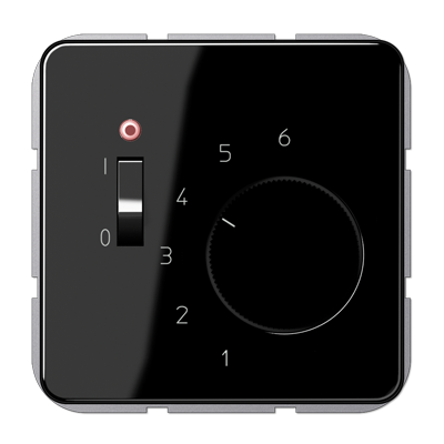 JUNG комнатный термостат, чёрный TRCD241SW