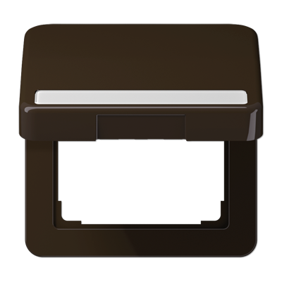 JUNG Крышка ударопрочная откидная с возвратной пружиной и полем для надписи 7×57 мм коричневая CD590BFNAKLBR