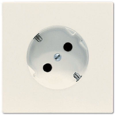 JUNG LS 990 Бежевая Розетка с/з под углом 45град LS520-45