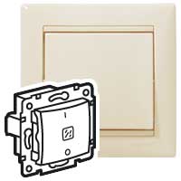 Legrand Valena Крем Выключатель двухполюсный с индикацией 10A 250В 774349