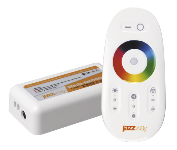 Jazzway Контроллер RGB PRC-4000RF WH (белый) 12/24V 216/432Вт .1007957