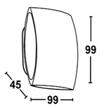 Купить Quest Light Светильник накладной, белый, LED 8w 3000K 750lm, IP54 ALLSIDE white