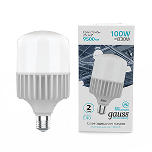 Gauss Лампа Elementary T160 100W 9500lm 4000K E40 LED 63420