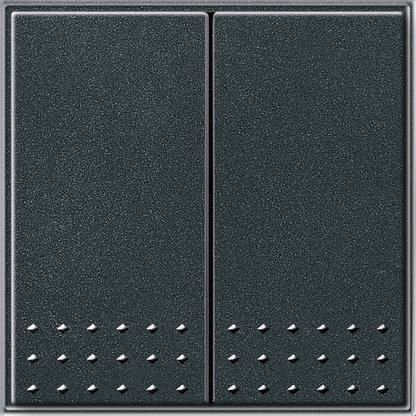 Gira TX-44 Антрацит Выключатель 2 клав. с самовозвратом в сборе 012567